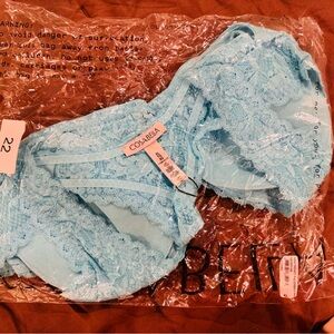 NWT and in package - Cosabella XL Women's Lace Bralette - Light Blue